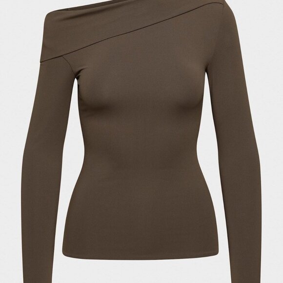 Aritzia Brown Contour Ravish Longsleeve Size Large - Picture 1 of 4